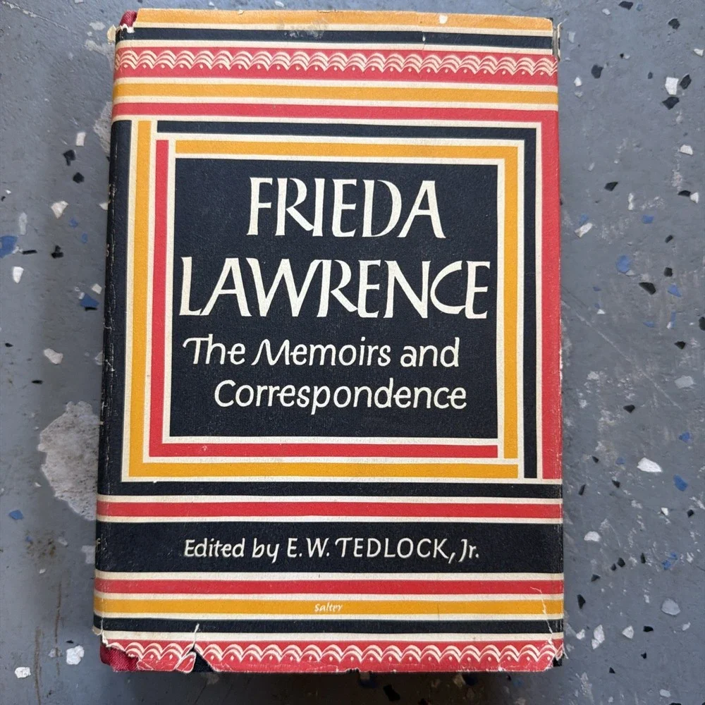 Frieda Lawrence The Memoirs and Correspondence edited by EW‎ Tedlock Jr 1964